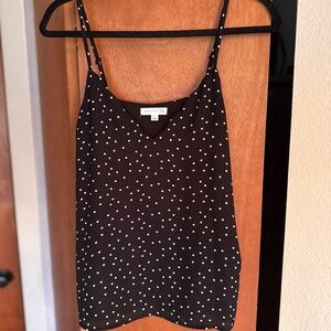 Black & White Polkadot Cami by Socialite